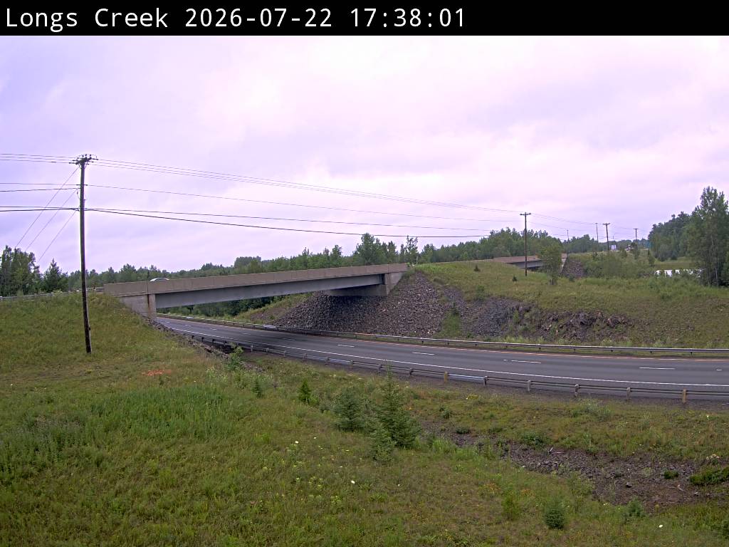 Web Cam image of Longs Creek (NB Highway 2)