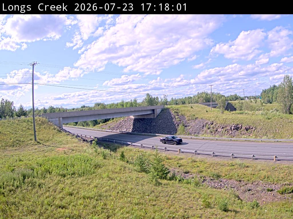 Web Cam image of Longs Creek (NB Highway 2)