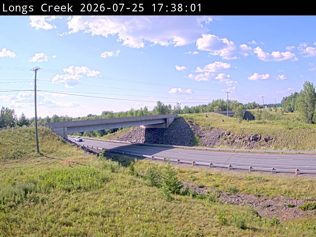 Web Cam image of Longs Creek (NB Highway 2)