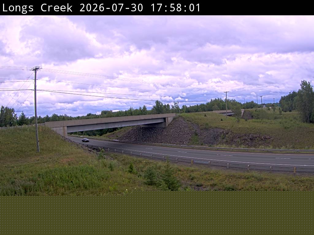 Web Cam image of Longs Creek (NB Highway 2)