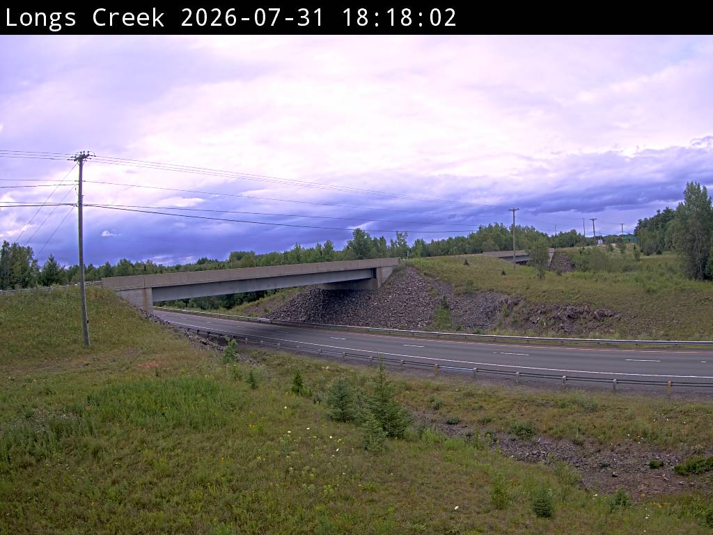 Web Cam image of Longs Creek (NB Highway 2)