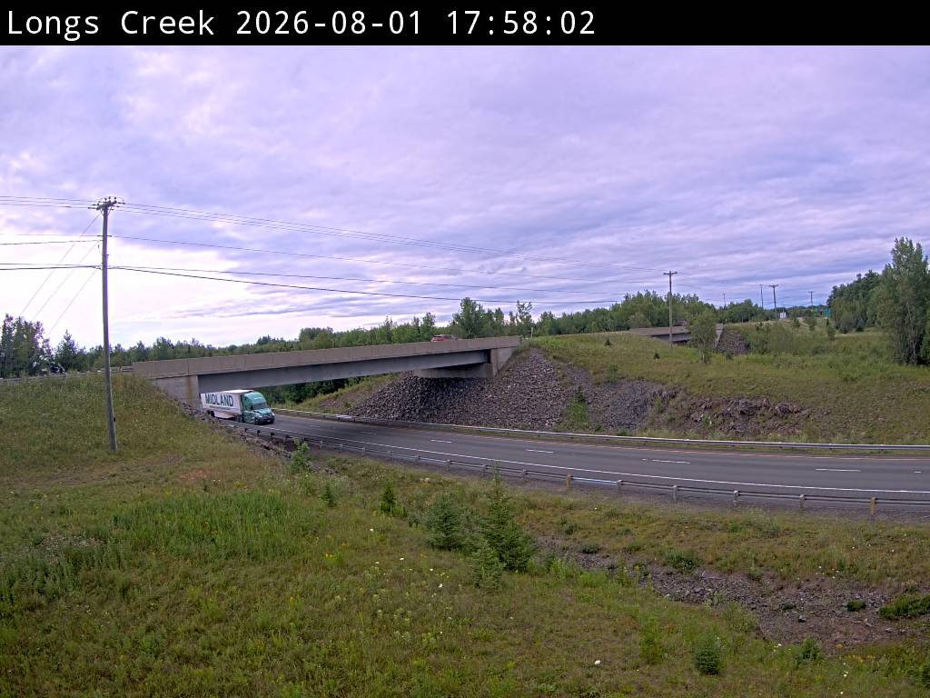 Web Cam image of Longs Creek (NB Highway 2)