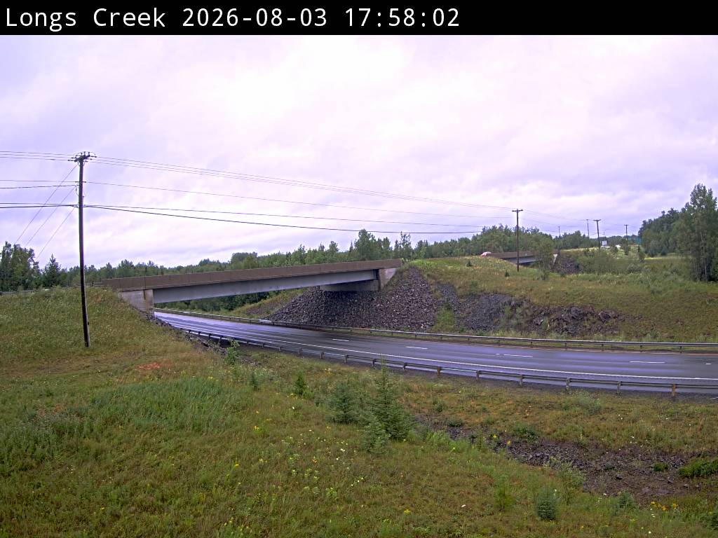 Web Cam image of Longs Creek (NB Highway 2)