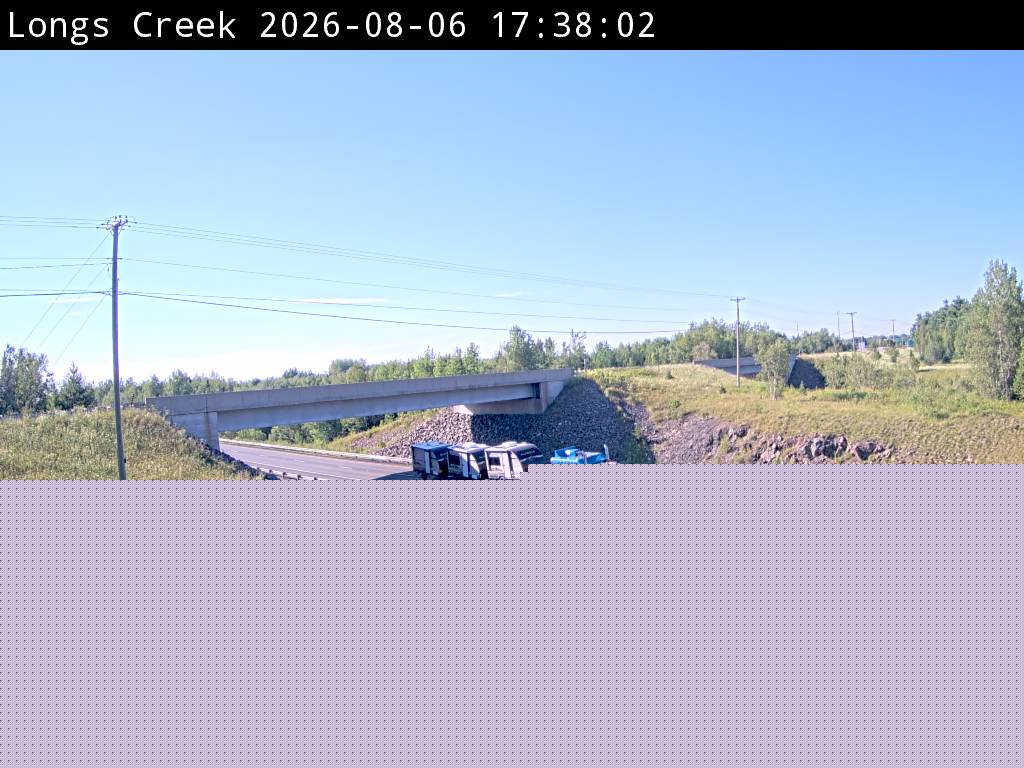Web Cam image of Longs Creek (NB Highway 2)