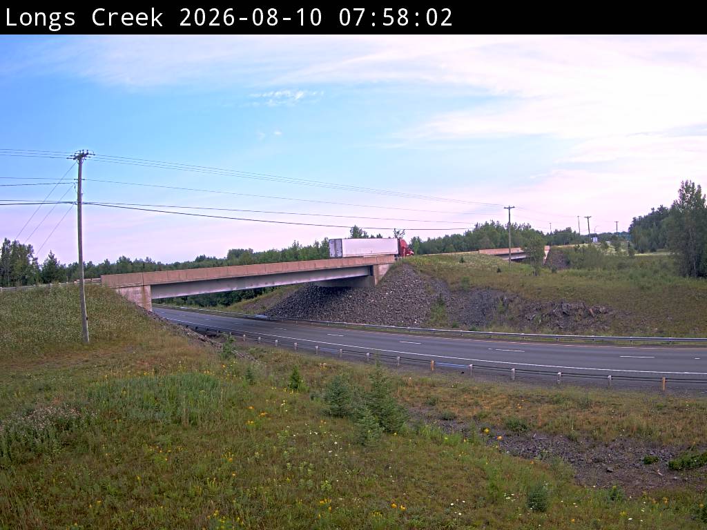 Web Cam image of Longs Creek (NB Highway 2)