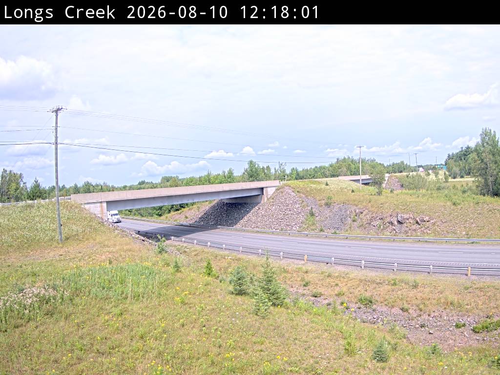 Web Cam image of Longs Creek (NB Highway 2)