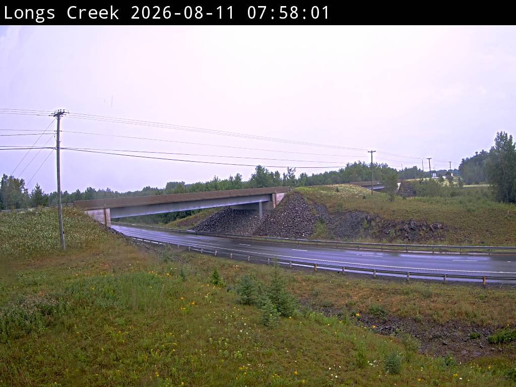 Web Cam image of Longs Creek (NB Highway 2)