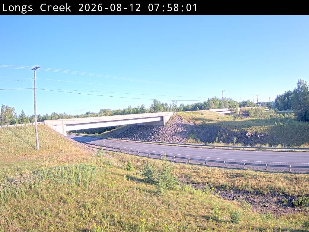 Web Cam image of Longs Creek (NB Highway 2)