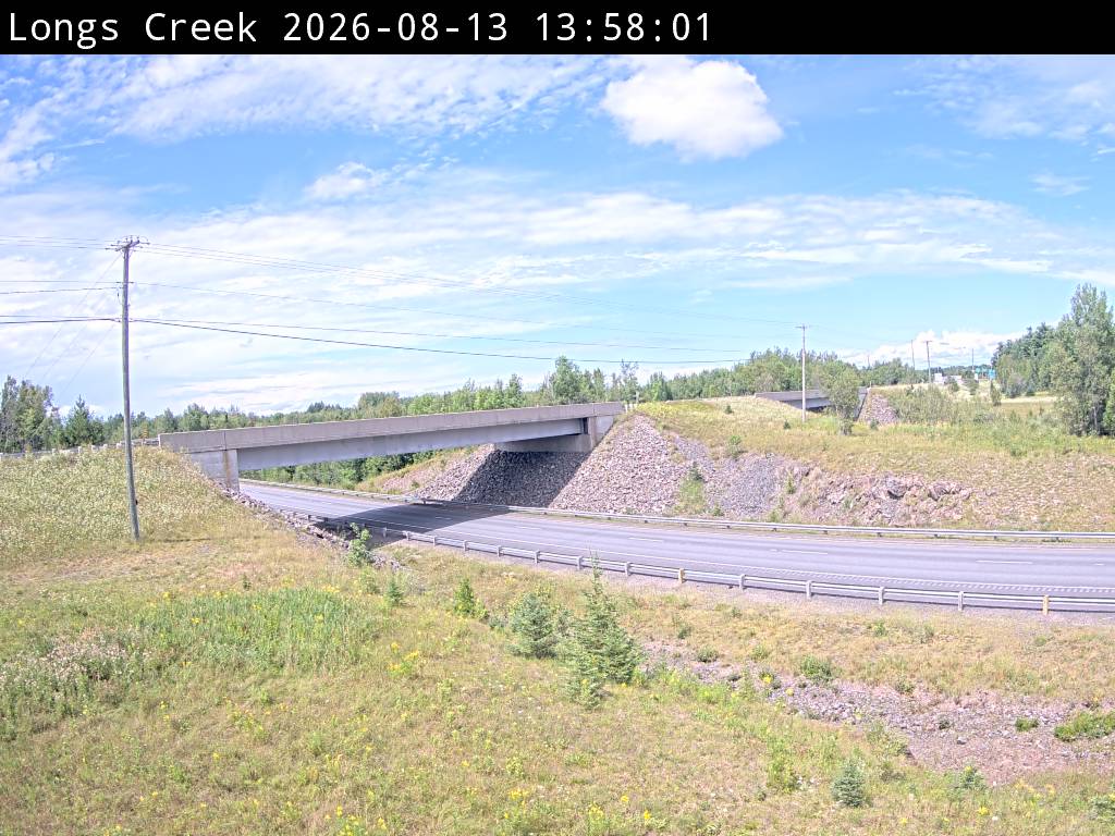 Web Cam image of Longs Creek (NB Highway 2)