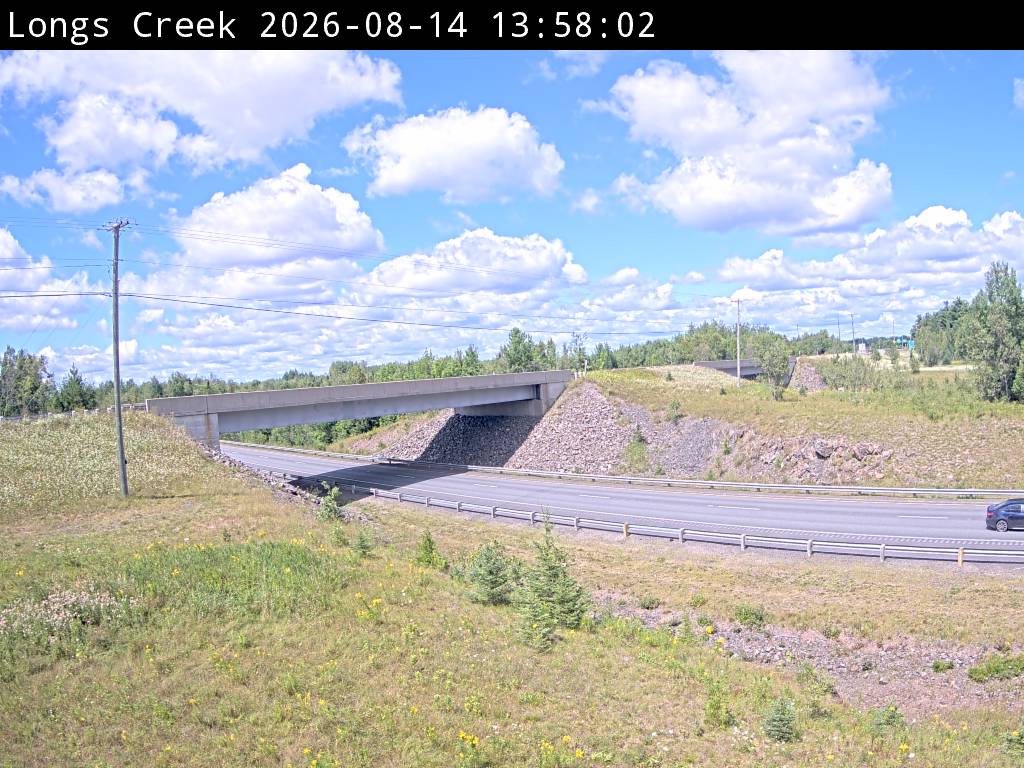 Web Cam image of Longs Creek (NB Highway 2)