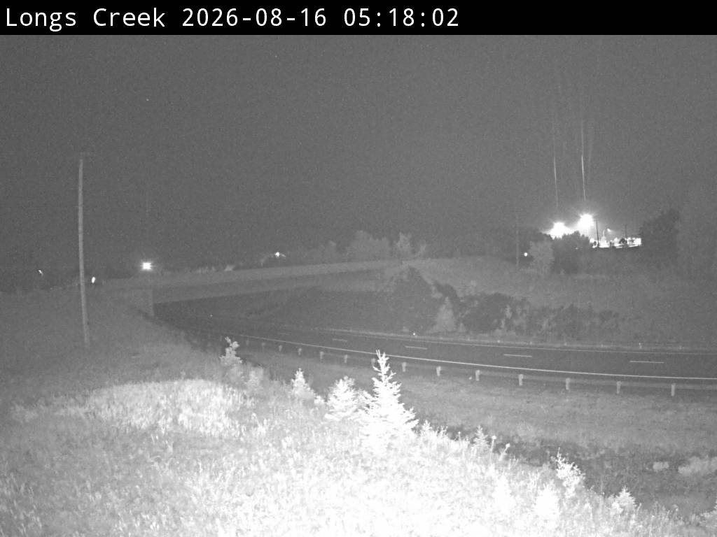 Web Cam image of Longs Creek (NB Highway 2)