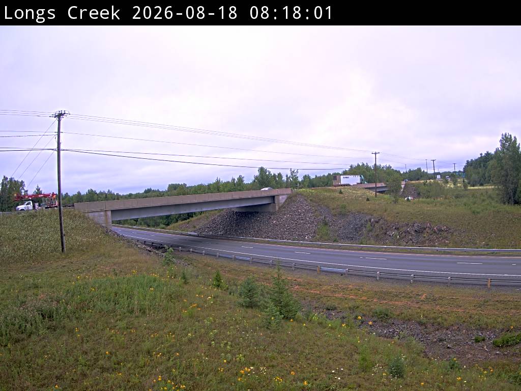 Web Cam image of Longs Creek (NB Highway 2)