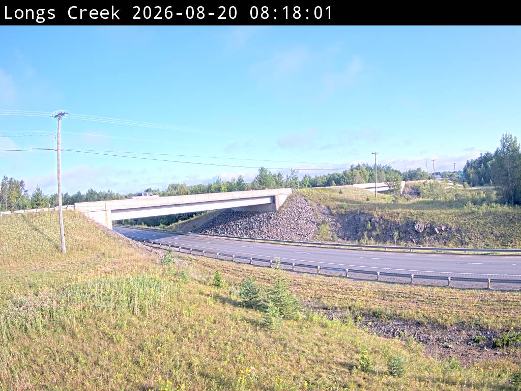 Web Cam image of Longs Creek (NB Highway 2)