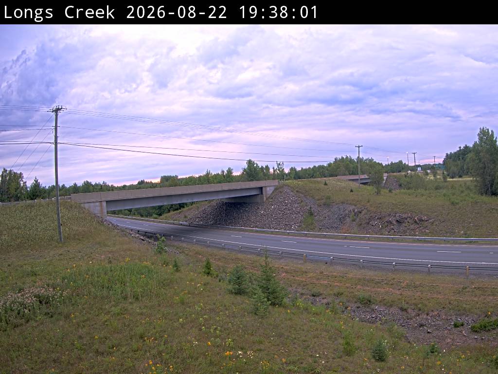 Web Cam image of Longs Creek (NB Highway 2)