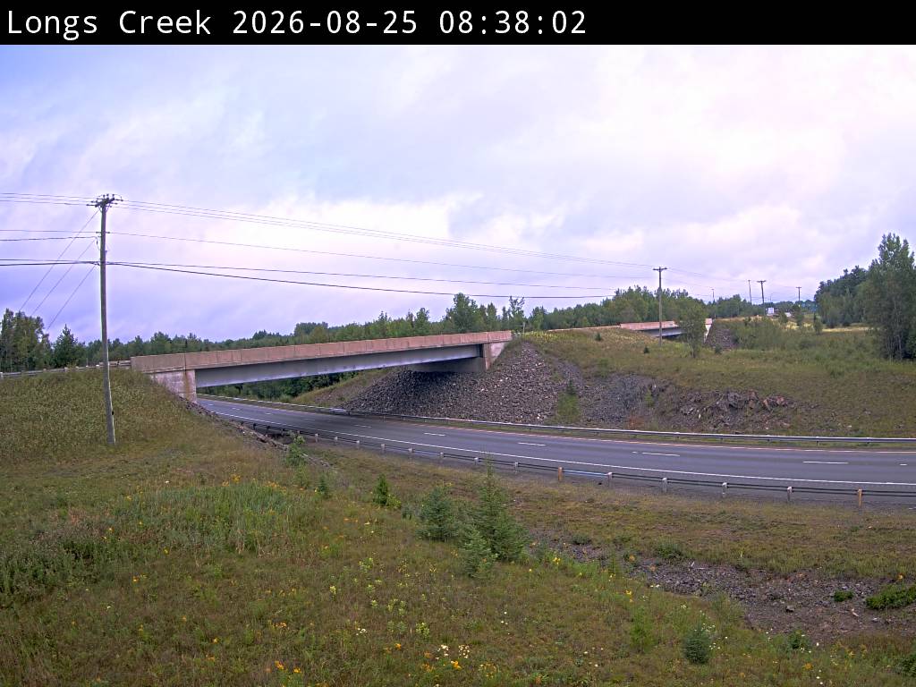 Web Cam image of Longs Creek (NB Highway 2)