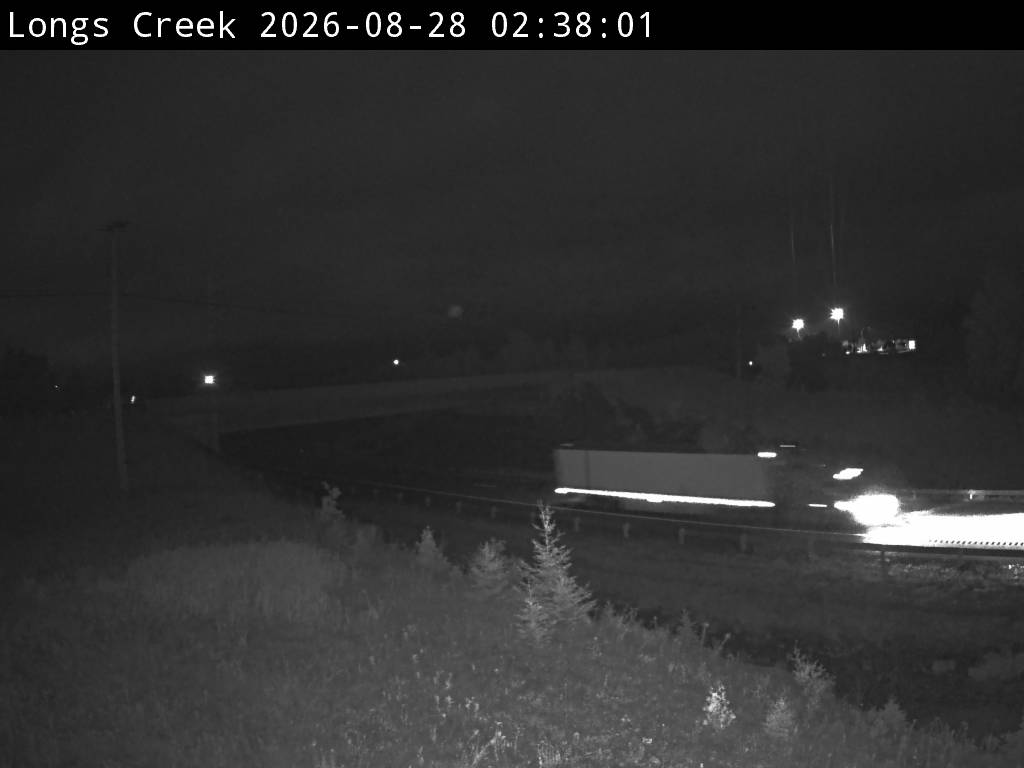 Web Cam image of Longs Creek (NB Highway 2)