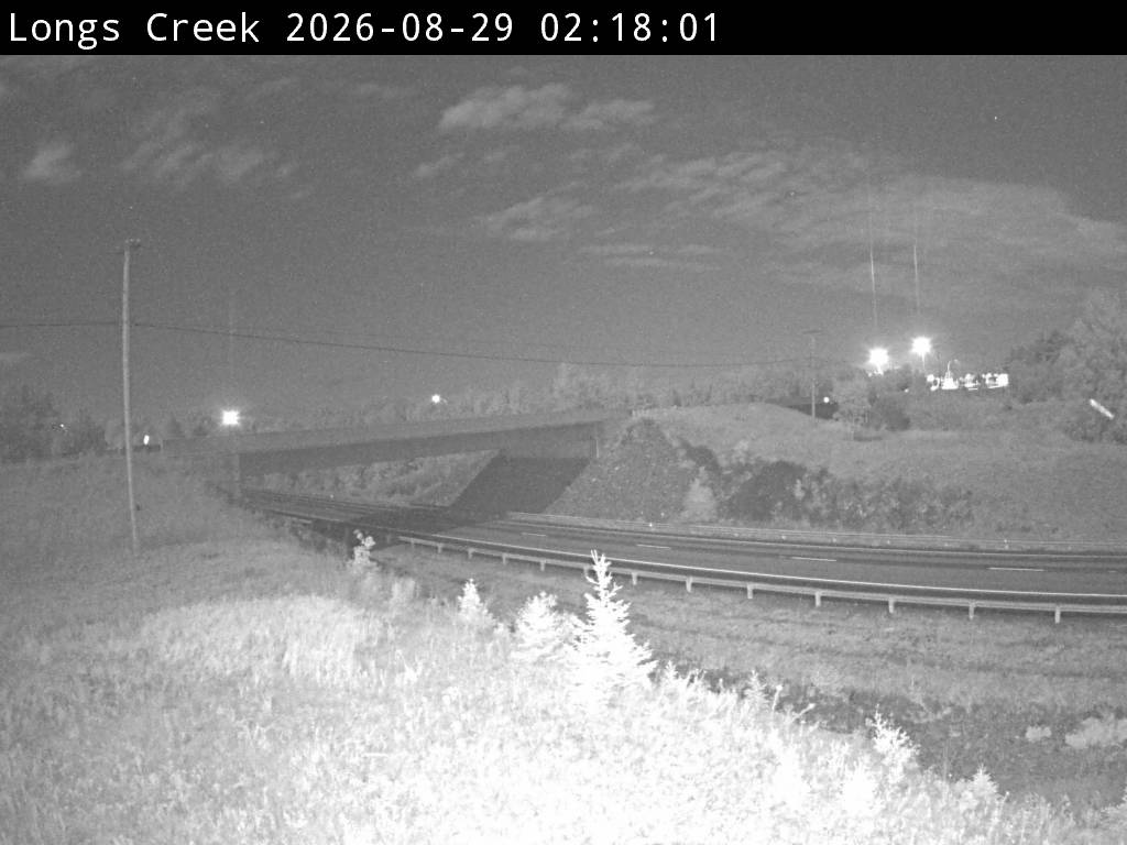 Web Cam image of Longs Creek (NB Highway 2)