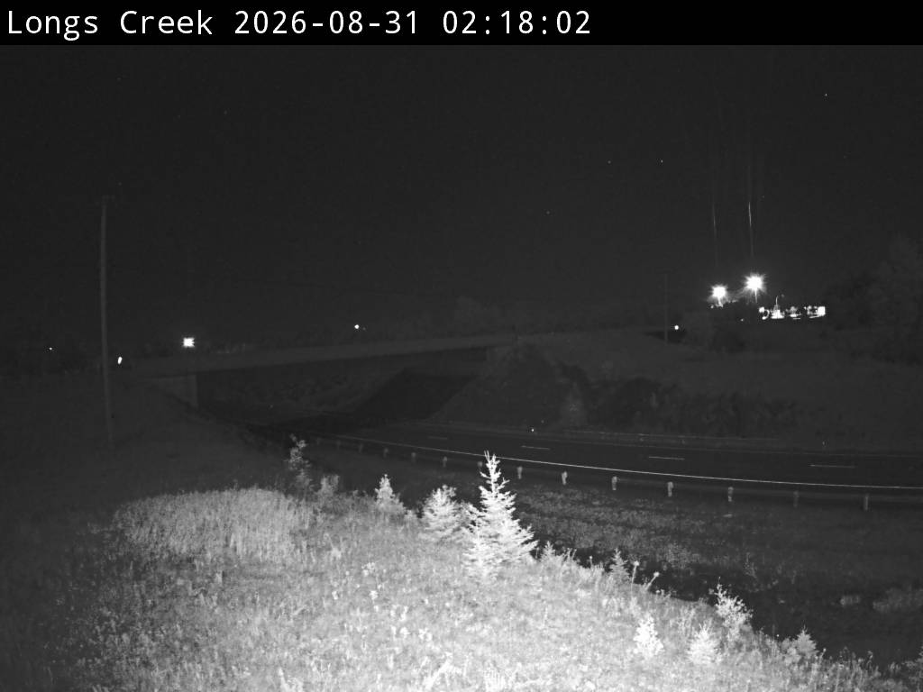 Web Cam image of Longs Creek (NB Highway 2)