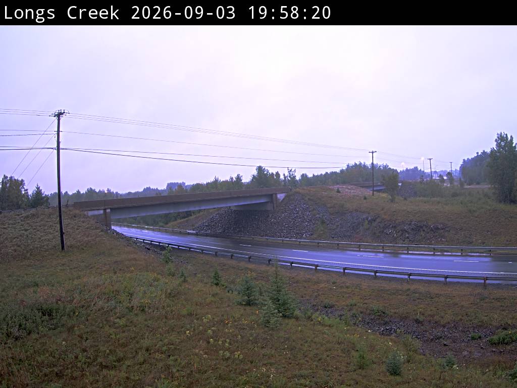 Web Cam image of Longs Creek (NB Highway 2)