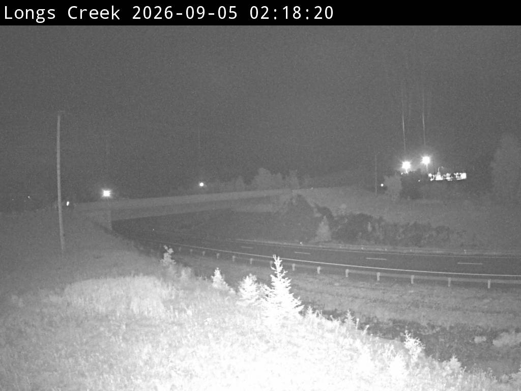 Web Cam image of Longs Creek (NB Highway 2)