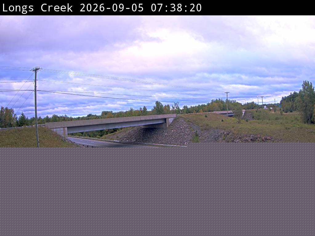 Web Cam image of Longs Creek (NB Highway 2)