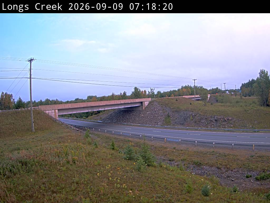 Web Cam image of Longs Creek (NB Highway 2)