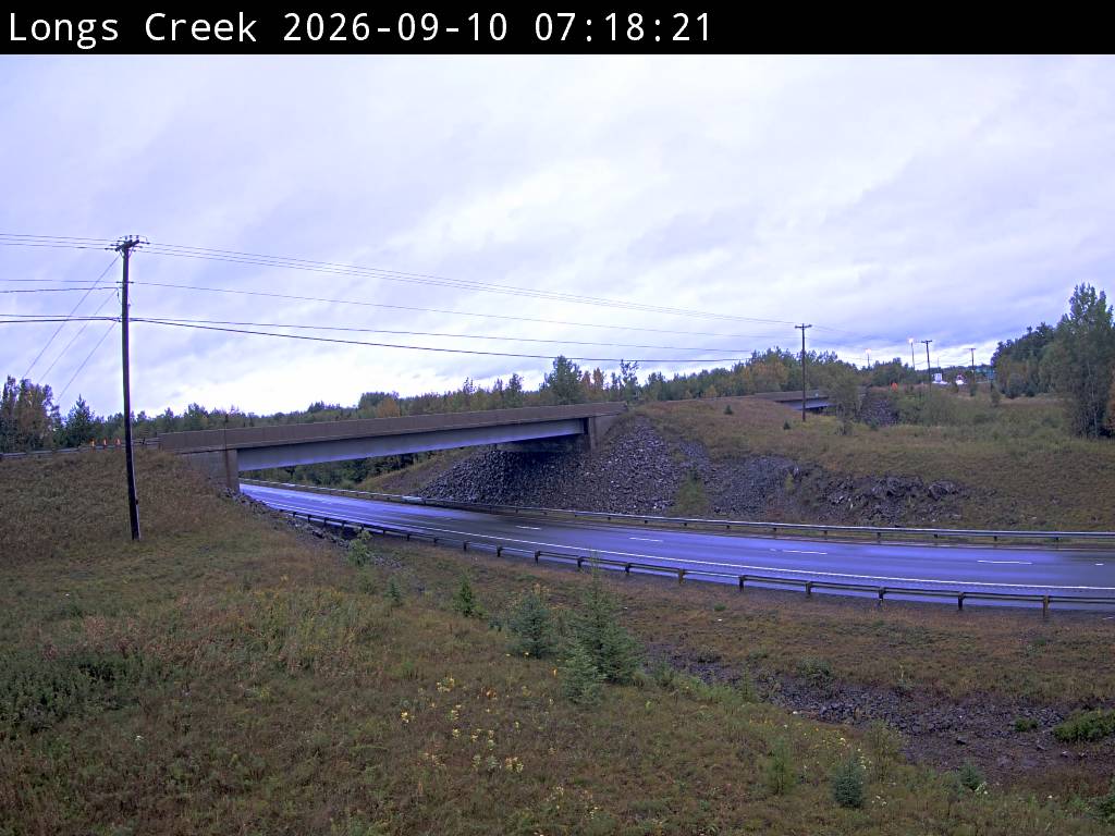 Web Cam image of Longs Creek (NB Highway 2)