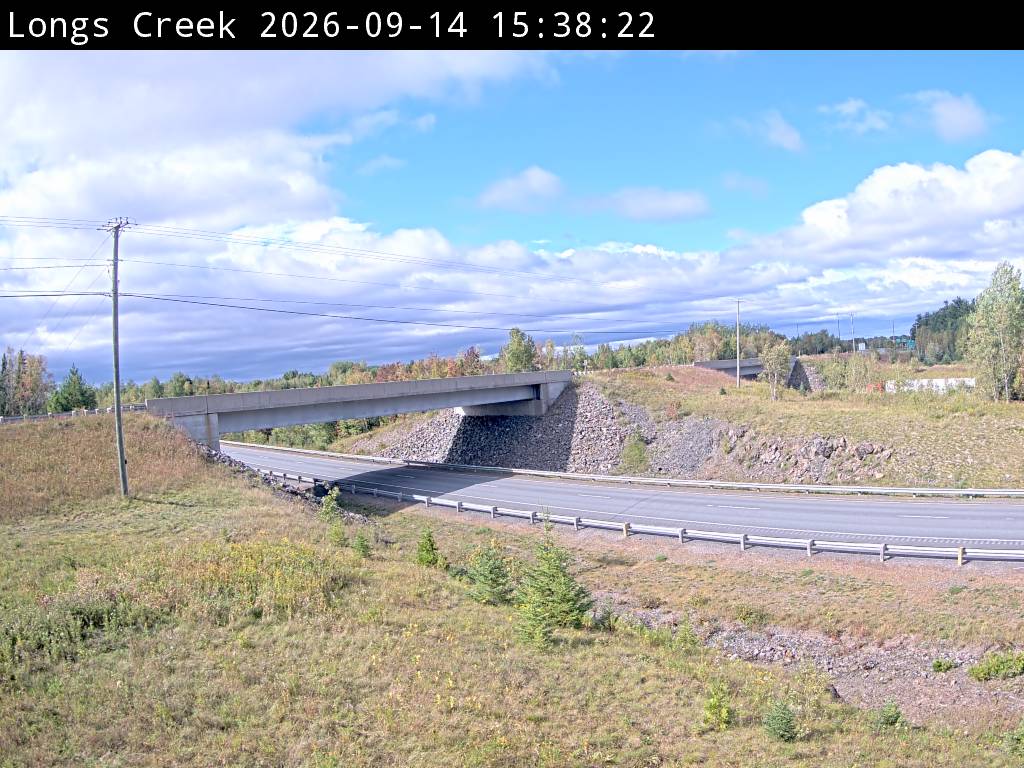 Web Cam image of Longs Creek (NB Highway 2)