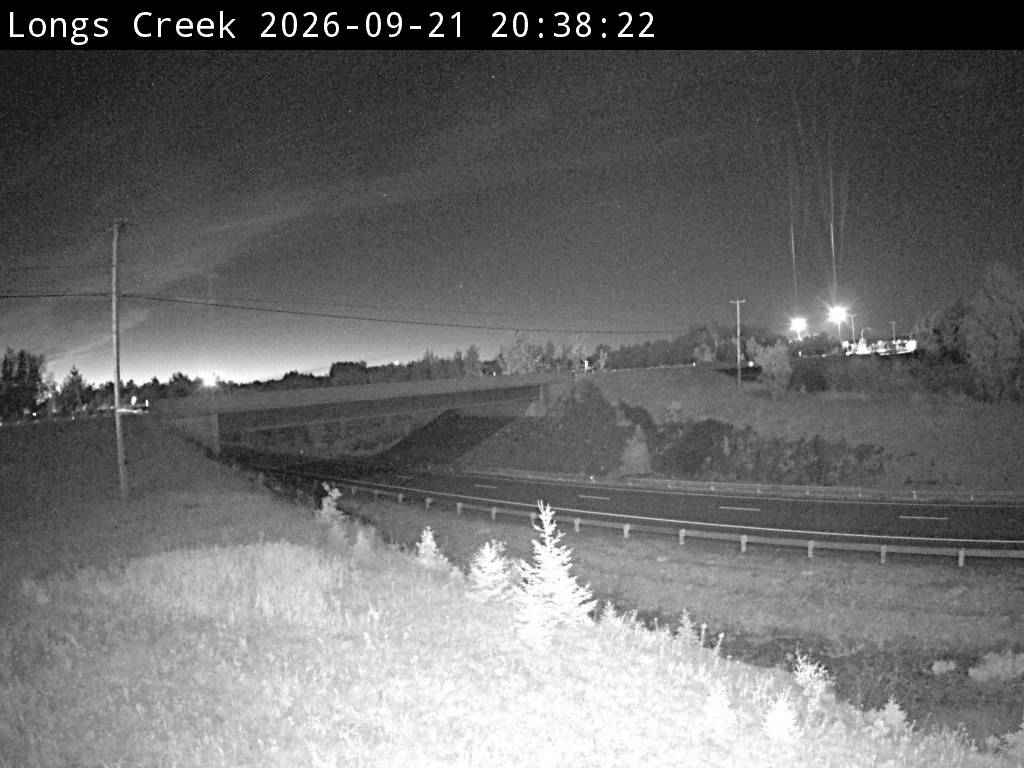 Web Cam image of Longs Creek (NB Highway 2)