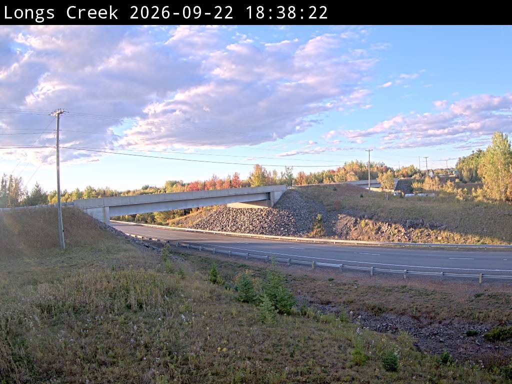 Web Cam image of Longs Creek (NB Highway 2)