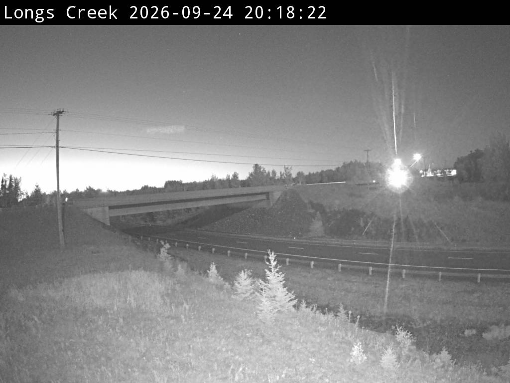Web Cam image of Longs Creek (NB Highway 2)