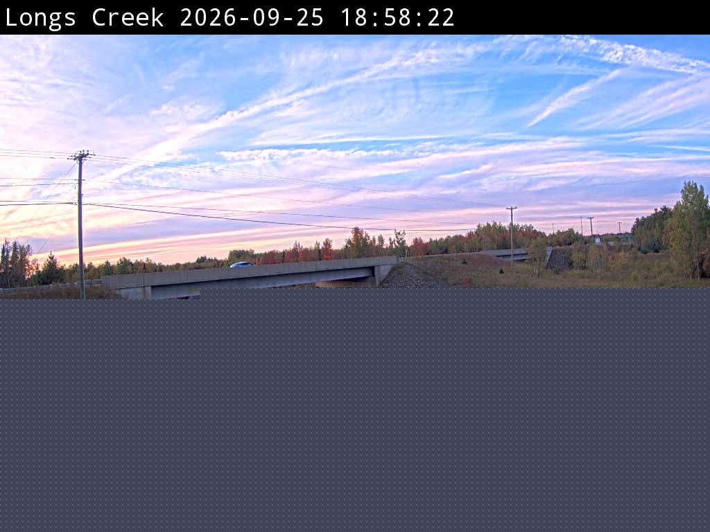 Web Cam image of Longs Creek (NB Highway 2)
