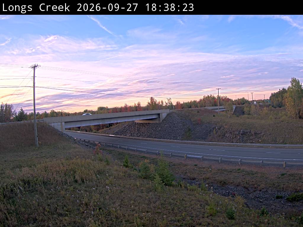 Web Cam image of Longs Creek (NB Highway 2)