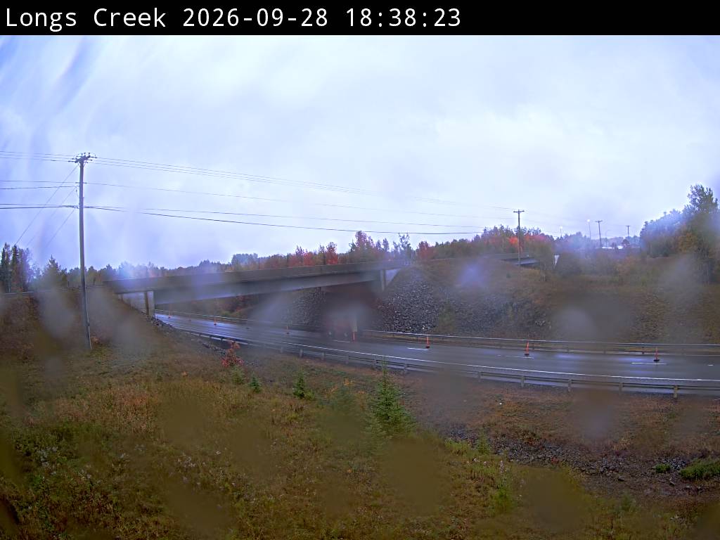 Web Cam image of Longs Creek (NB Highway 2)