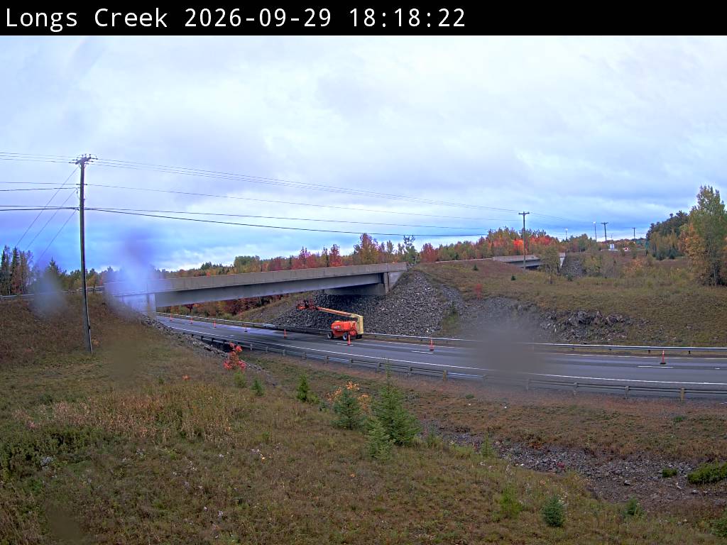 Web Cam image of Longs Creek (NB Highway 2)