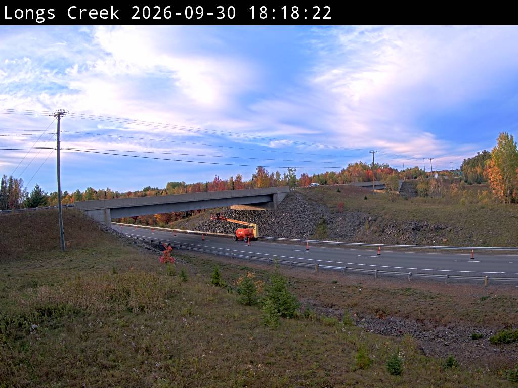 Web Cam image of Longs Creek (NB Highway 2)