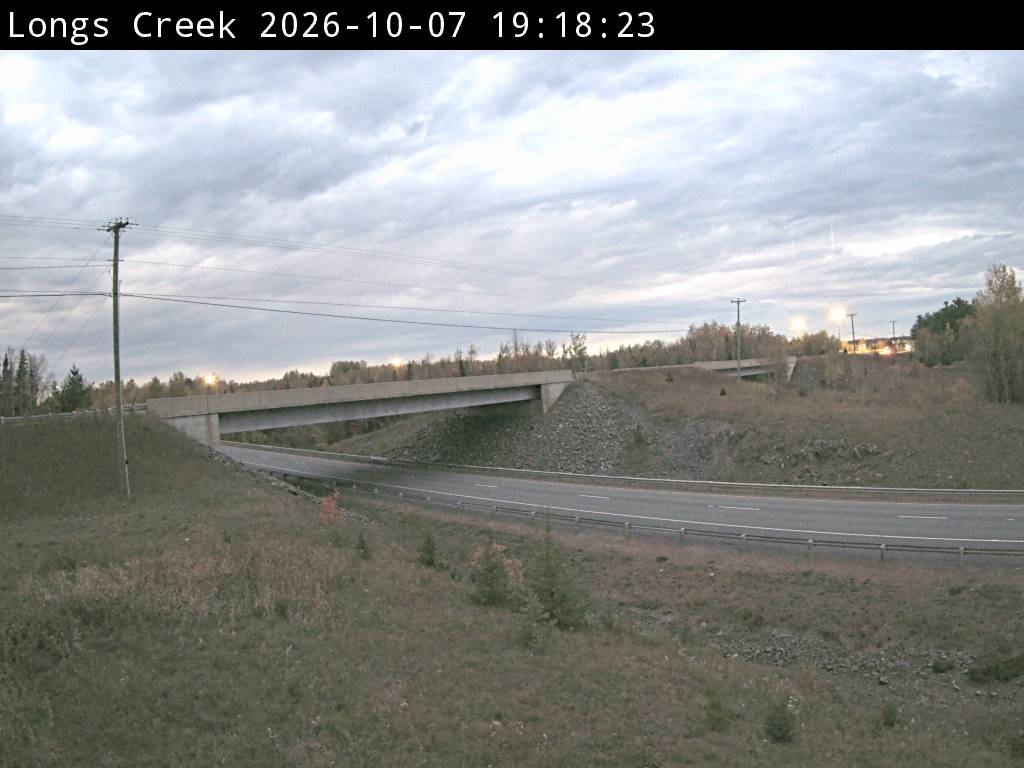 Web Cam image of Longs Creek (NB Highway 2)