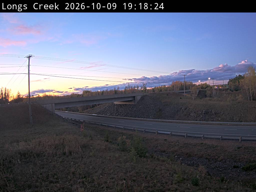 Web Cam image of Longs Creek (NB Highway 2)