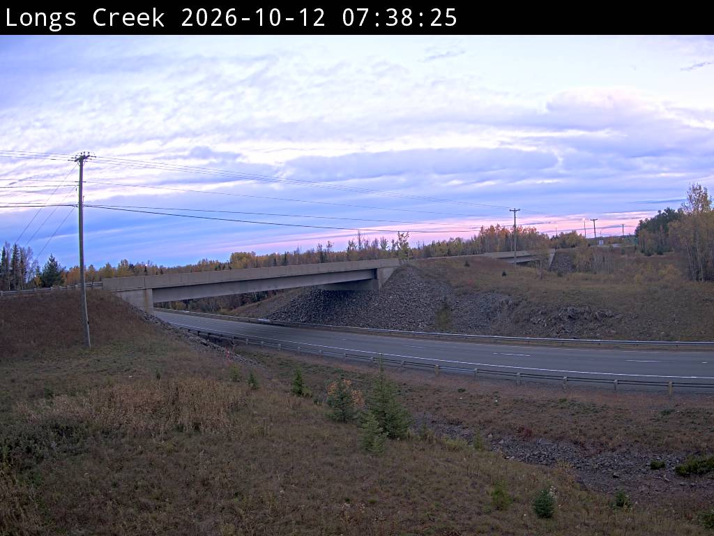 Web Cam image of Longs Creek (NB Highway 2)