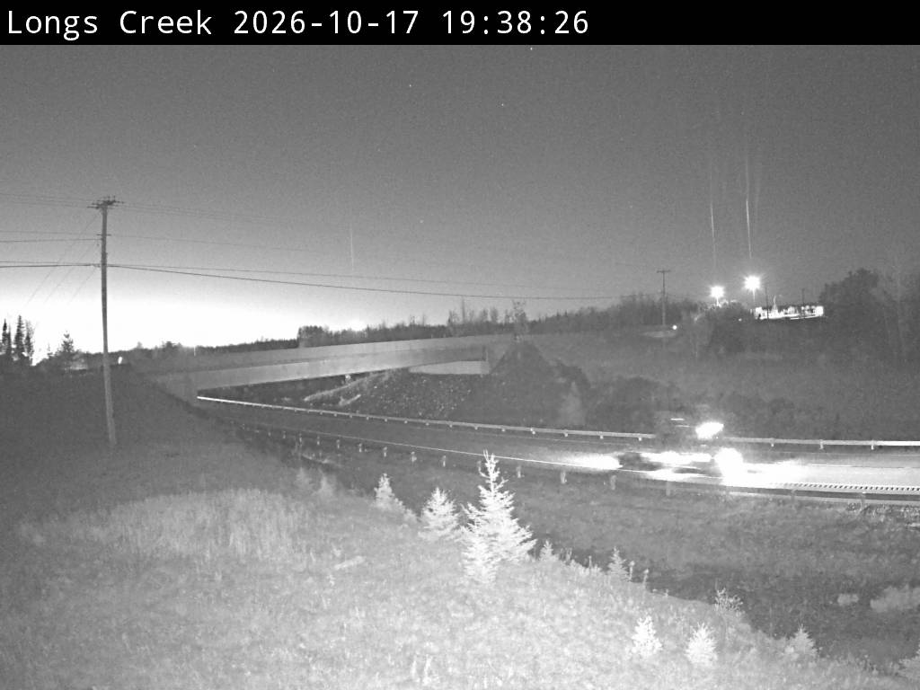 Web Cam image of Longs Creek (NB Highway 2)