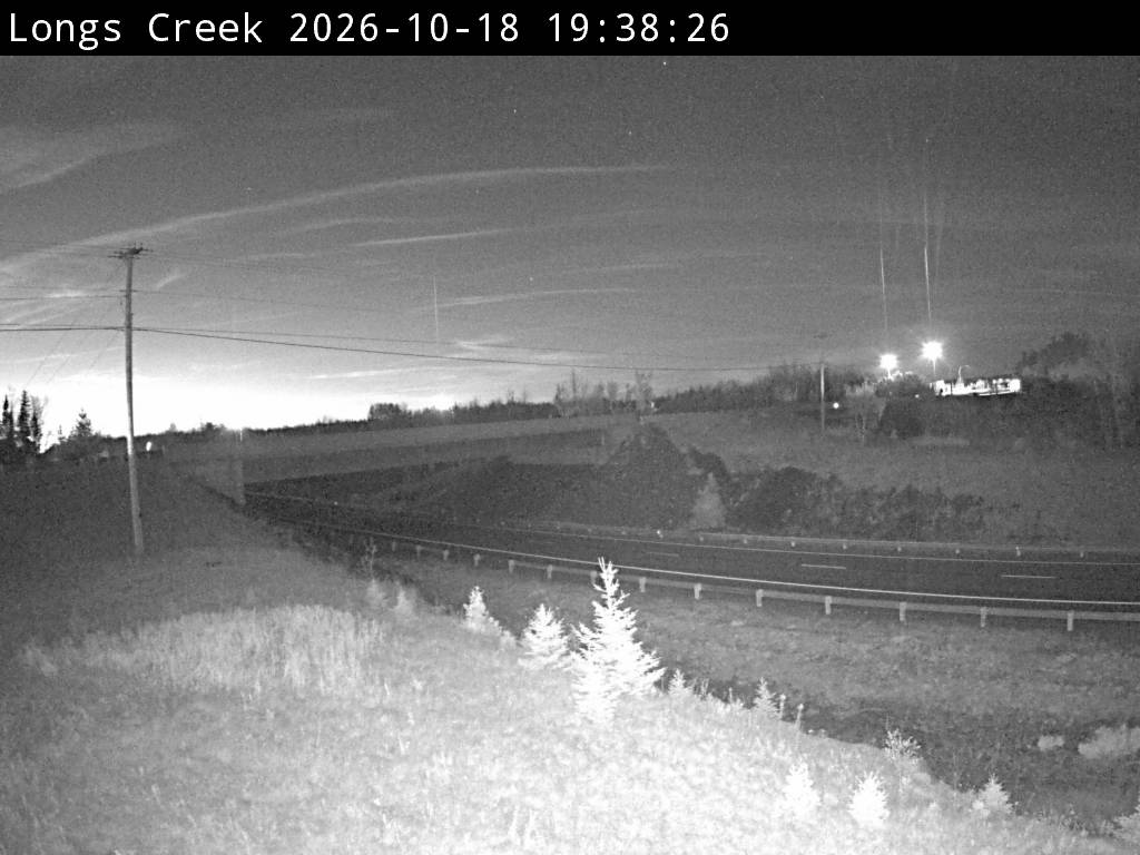 Web Cam image of Longs Creek (NB Highway 2)