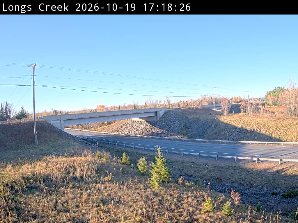 Web Cam image of Longs Creek (NB Highway 2)