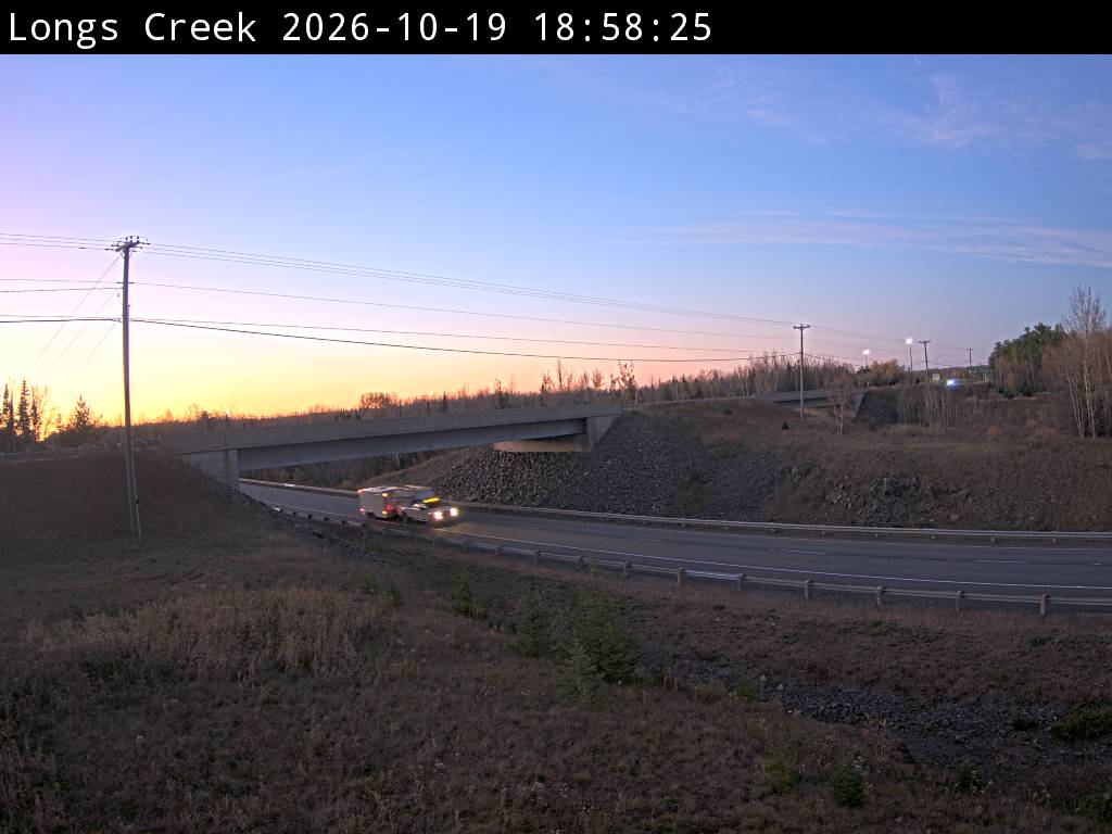Web Cam image of Longs Creek (NB Highway 2)