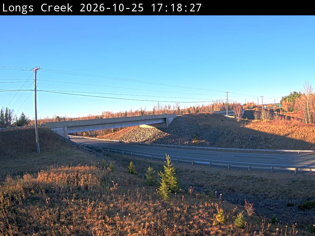 Web Cam image of Longs Creek (NB Highway 2)