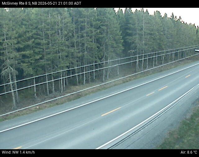 Web Cam image of McGivney (NB Highway 8)