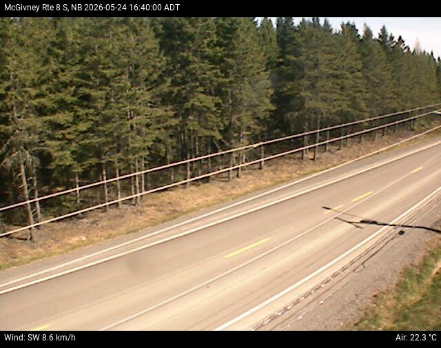 Web Cam image of McGivney (NB Highway 8)