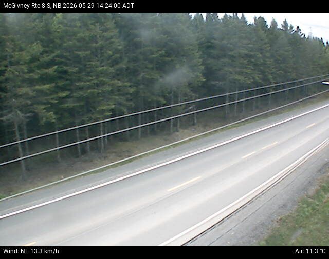 Web Cam image of McGivney (NB Highway 8)