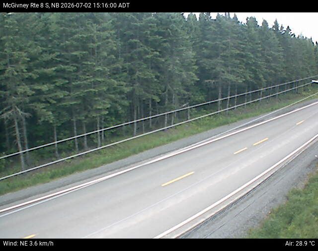 Web Cam image of McGivney (NB Highway 8)