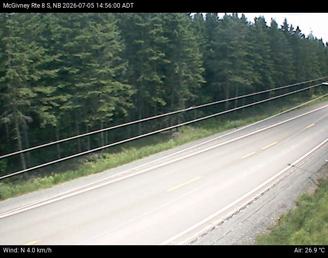 Web Cam image of McGivney (NB Highway 8)