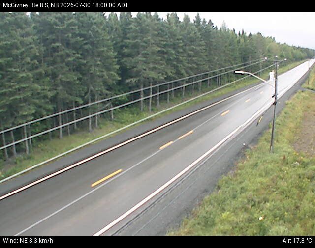 Web Cam image of McGivney (NB Highway 8)